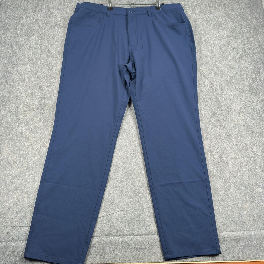 FootJoy Pants Mens 38x30 Blue Moxie 5 Pocket Performance Golf Khakis Stretch - Picture 2 of 15